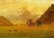 Albert Bierstadt Rhone Valley France oil painting artist